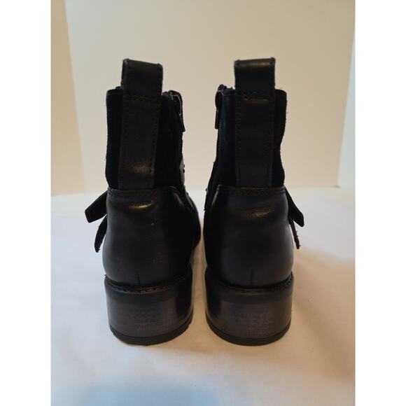 Clarks Swansea Ankle Boots Black Suede 9 M Side Zip - Picture 11 of 14